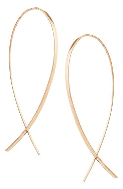 Lana Small Upside Down Hoop Earrings
