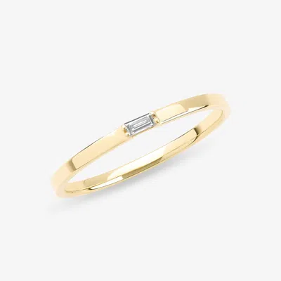 Lana Solo Baguette Diamond Ring 14k In Transparent