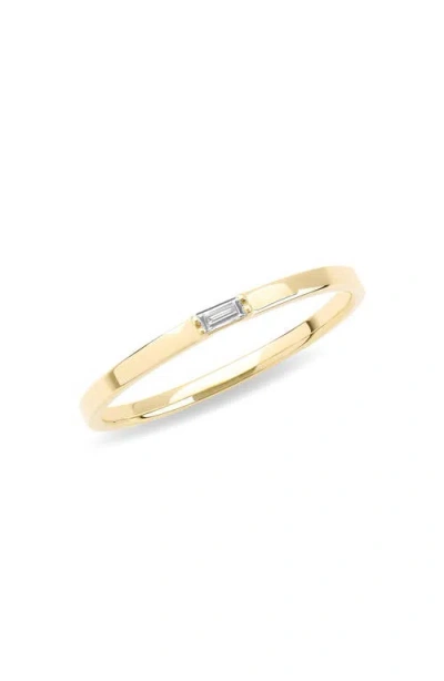Lana Solo Baguette Diamond Ring In Yellow Gold
