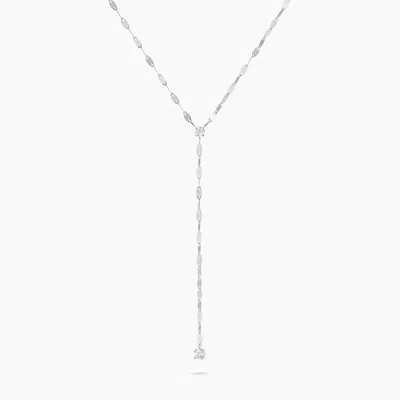 Lana Solo Diamond Blake Chain Lariat In Silver