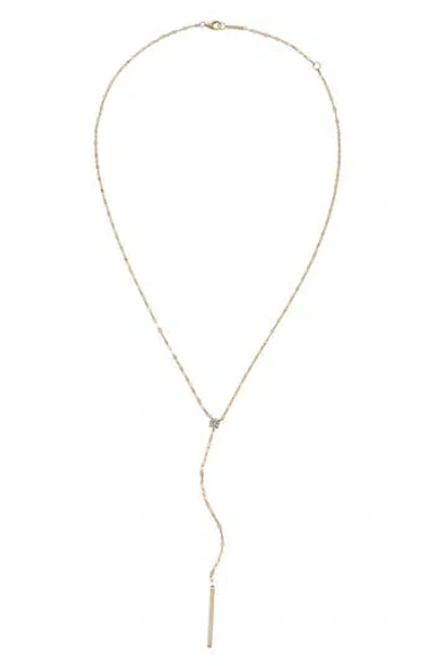 Lana Solo Diamond Lariat Necklace In Gold