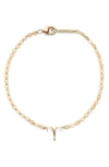 Lana Solo Diamond Zodiac Bracelet In Yellow/aries