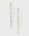 Lana Solo Mini Narrow Upside Down Hoop Earrings With Diamonds, 41mm In White