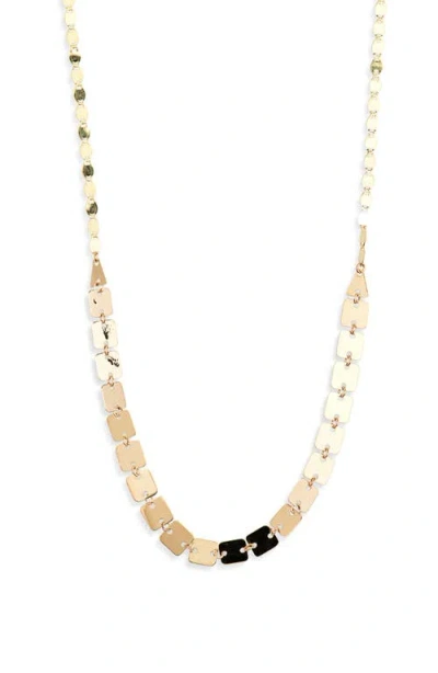 Lana Square & Petite Nude Links Chain Necklace In Gold