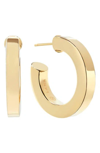 Lana Square Tube Hoop Earrings In Yg