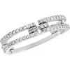 Lana Tag Link Moveable Diamond Ring In Metallic