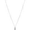 Lana Tag Link Pendant In Metallic