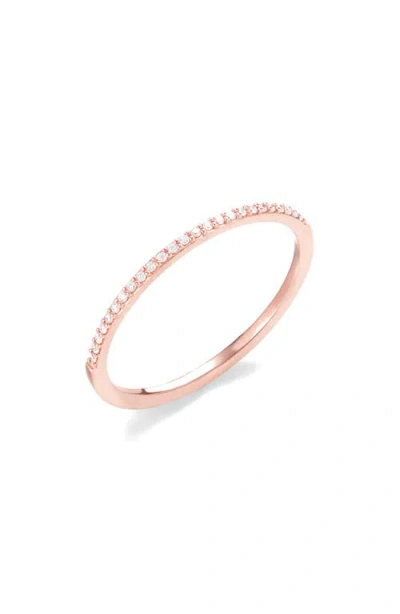 Lana Thin Diamond Stacking Ring In Pink