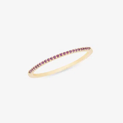 LANA THIN PINK SAPPHIRE STACK RING 14K