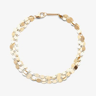 Lana Triple Strand Nude Chain Bracelet 6 14k In White