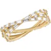 Lana Triple Wrap Diamond Baguette Ring In Yellow Gold