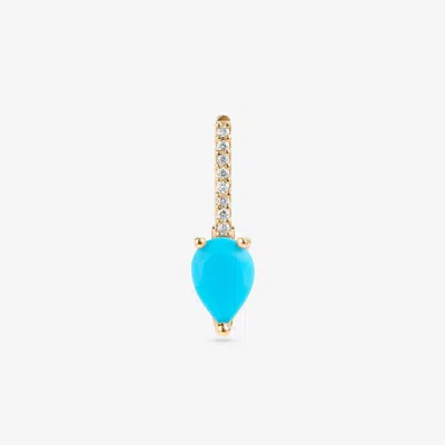 Lana Turquoise & Diamond Removeable Pendant 14k In Blue