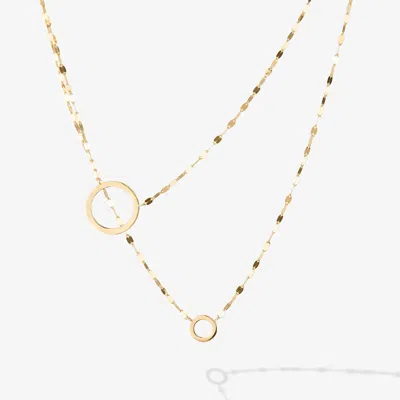 Lana Two To Tango Circle Necklace 14k In Gold