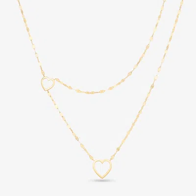 Lana Two To Tango Heart Necklace In In Gold