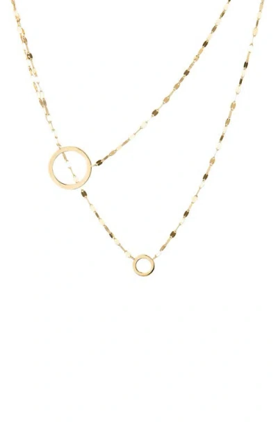 Lana Two To Tango Layered Pendant Necklace In Yellow Gold