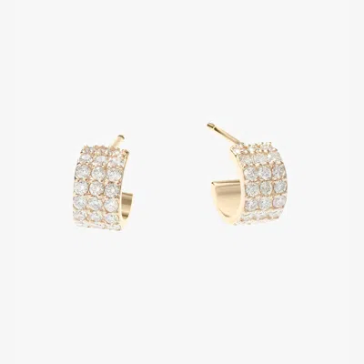 Lana Wide Diamond Huggies 14k In Gold