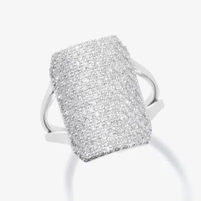 Lana Wide Tag Diamond Ring 7 14k In Transparent