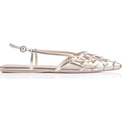 Lana Wilkinson Mary  Flat In Silver