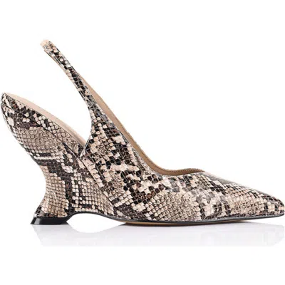 Lana Wilkinson Monique Wedge In Animal Print