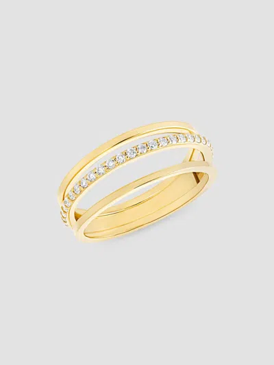 Lana Triple Row Diamond Ring In In 14k Yellow Gold