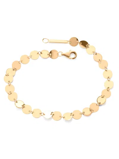 Lana Jewelry 14k Yellow Gold Disc Link Chain Bracelet