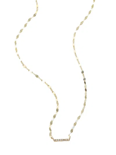 Lana Women's Flawless 14k Yellow Gold & 0.55 Tcw Diamond Bar Pendant Necklace In White