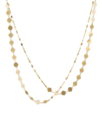 Lana Jewelry Kite And Blake Chain Remix Double Strand Necklace In 14k Yellow Gold