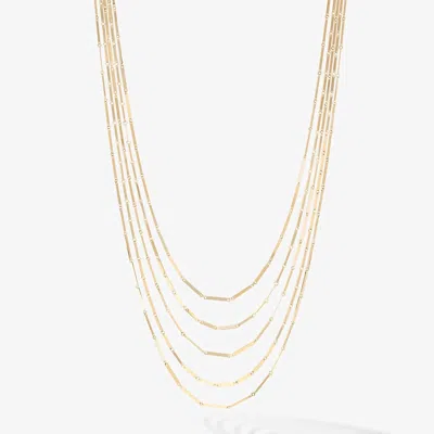 Lana Women's Remix 5-strand Necklace In Yellow Gold