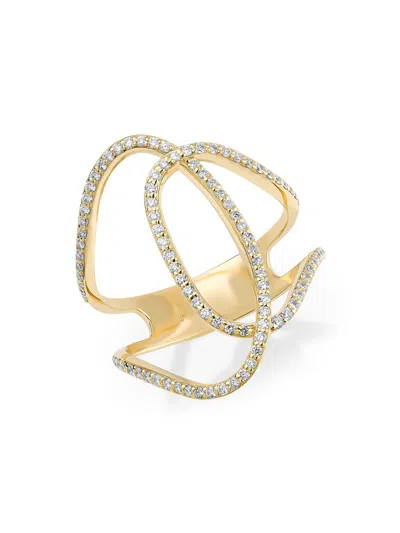 Lana Women's Skinny Illuminating 14k Yellow Gold & 0.49 Tcw Diamond Ring