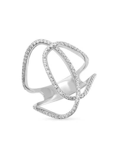 Lana Women's Skinny Illuminating 14k Yellow Gold & 0.49 Tcw Diamond Ring In White Gold