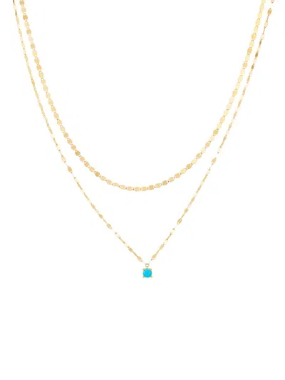 Lana Solo Turquoise Double Strand Necklace 14k In Gold