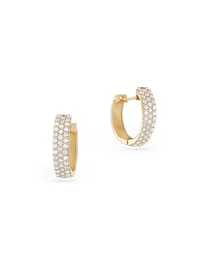 Lana Women's Vanity 14k Yellow Gold & 0.31 Tcw Diamond Huggies