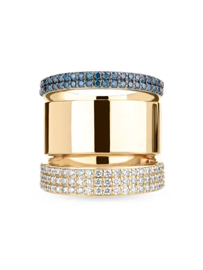 Lana Women's Vanity 14k Yellow Gold & 0.74 Tcw Diamond Triple-band Ring