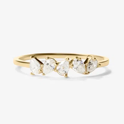 Lana Zig Zag Pear Diamond Ring 14k In Purple