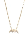 Lana Zodiac 14k Yellow Gold Diamond Aquarius Pendant Necklace In Gold
