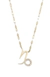 Lana Zodiac 14k Yellow Gold Diamond Capricorn Pendant Necklace In Gold