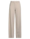 Lanacaprina Woman Pants Beige Size 8 Polyester, Viscose, Elastic Fibres In Sand