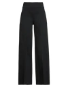 Lanacaprina Woman Pants Black Size 10 Viscose, Nylon, Elastic Fibres