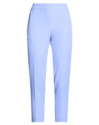 Lanacaprina Woman Pants Lilac Size 14 Polyester, Elastane In Purple