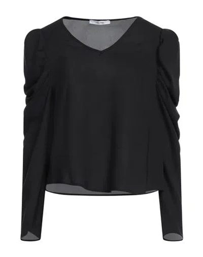Lanacaprina Woman Top Black Size 10 Polyester