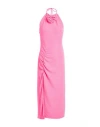 Lança Perfume Woman Midi Dress Fuchsia Size S Polyester, Elastane