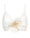 Lança Perfume Woman Top Ivory Size M Polyester, Viscose, Elastane In White
