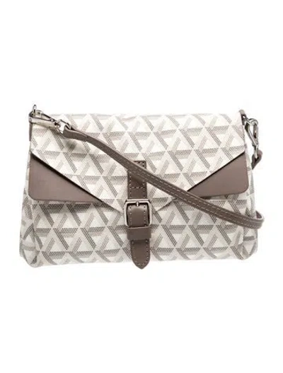 Pre-owned Lancaster Crossbody Bag Medium In Grey