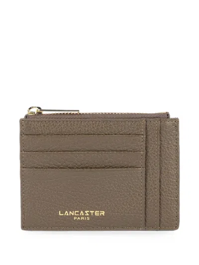 Lancaster Dune Grained-leather Cardholder In Brown