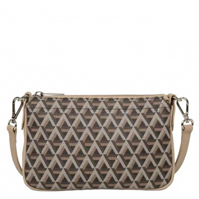 Lancaster Ikon Baguette In Brown/beige/black In Purple