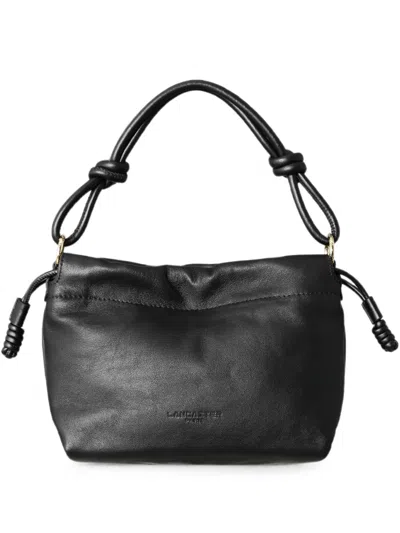Lancaster Knotted-handle Drawstring Shoulder Bag In Black