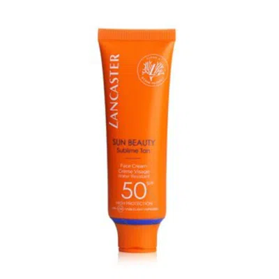 Lancaster Ladies Sun Beauty Sublime Tan Face Cream Spf50 1.6 oz Skin Care 3616302022502 In Orange