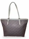 Lancaster Large Ikon Tote In Slate Blue In Blue