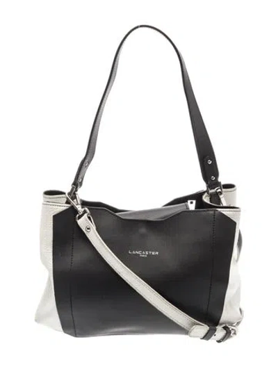 Pre-owned Lancaster Leather Bucket Bag In Black