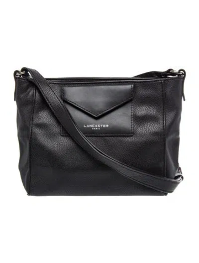 Pre-owned Lancaster Leather Crossbody Bag In Black